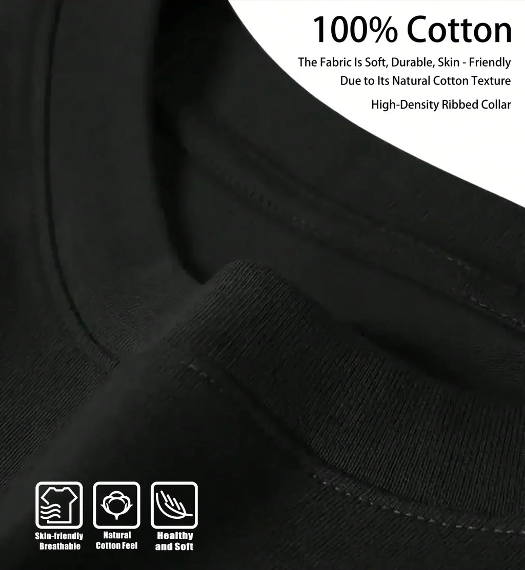 2025 Summer Three Days Grace One-X Paper Loose 100% Pure Cotton Printed T-shirt High Quality Street High Quality Men's Women's