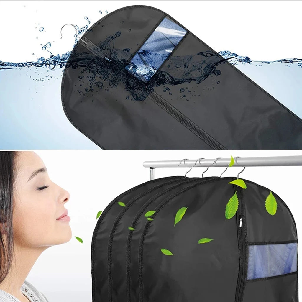 Clothes Dustproof Dust Covers Waterproof Clothing Cover Coat Suit Dress Protector Storage Bag Garment Bags Closet Organizer