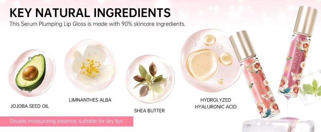 CATKIN Lip Essence Lipstick Lip Glaze Mirror Water Gloss Lip Gloss Moisturizing Glass Dudu Lip Lotion Lip Gloss 3.5g