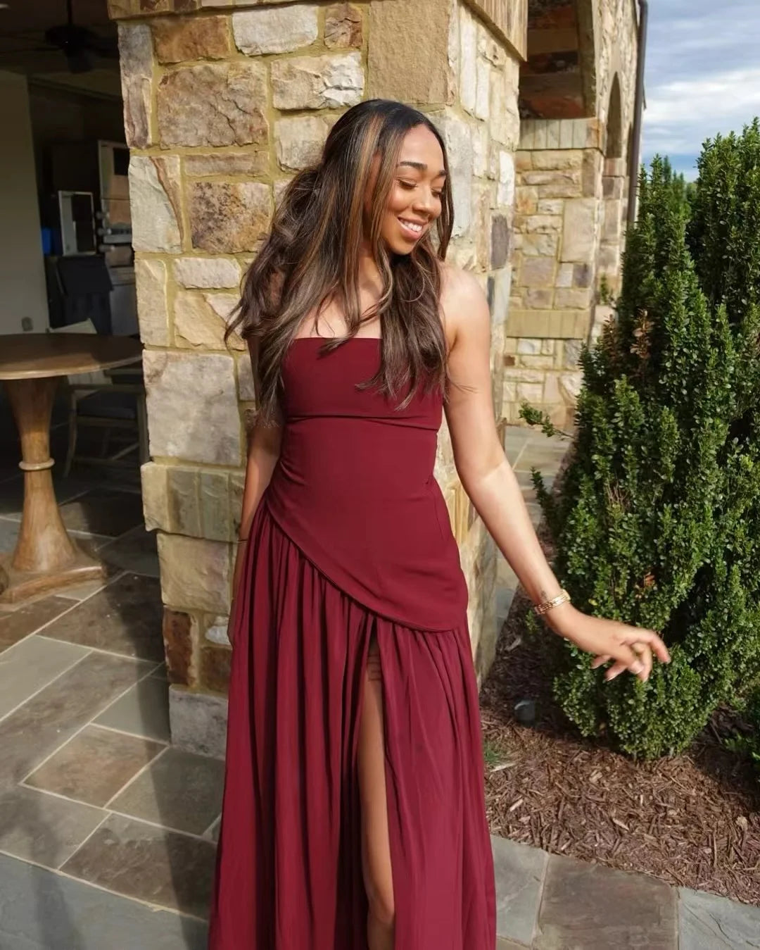 Elegant Ribbon Corset Long Dress Women Strapless High Waist Patchwork Dresses 2025 Summer Yellow Evening Party Wedding Guest New