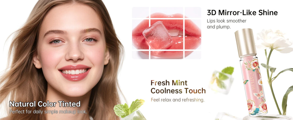 CATKIN Lip Essence Lipstick Lip Glaze Mirror Water Gloss Lip Gloss Moisturizing Glass Dudu Lip Lotion Lip Gloss 3.5g