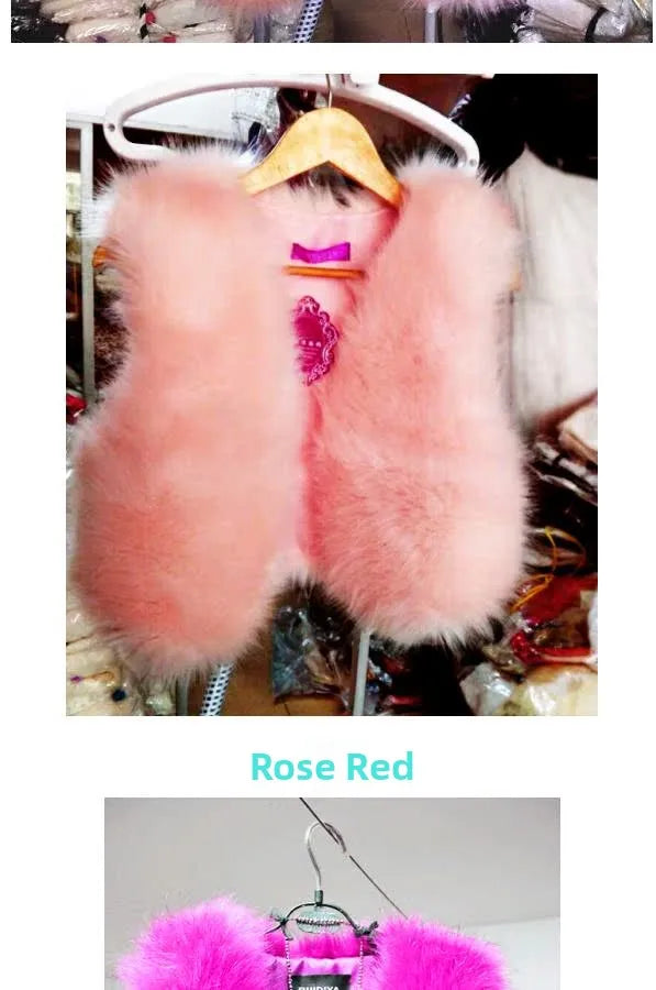 ort  Fur Vest Women's Autumn Winter Faion Slimming Belted Plu Jaet Korean Sle V-Ne No-Sve Commute Trend