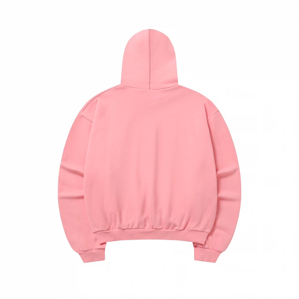 Pink Justin Bieber SKYLRK Embroidery Cardigan Hoodie Men Women High Quality 2025fw Oversized Hooded Pullover