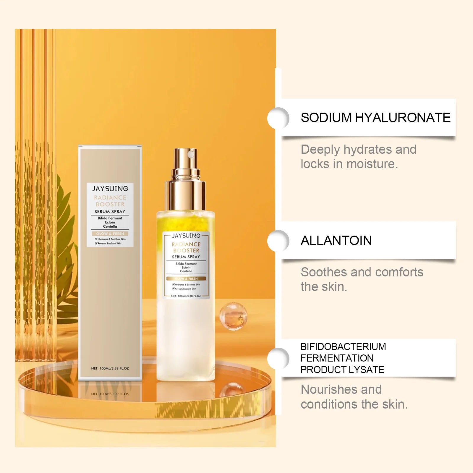 Brightening Moisturizing Soothing Spray Soothes Redness Evens Skin Tone Nourishing Refreshing Water Spray for Daily Skin Care