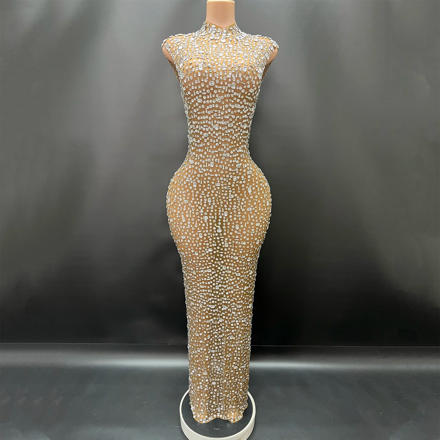 Elegant Rhinestone Party Dresses luxurious Celebration Birthday Dress Wedding Ball Sparkles Couture For Baby Shower Dress