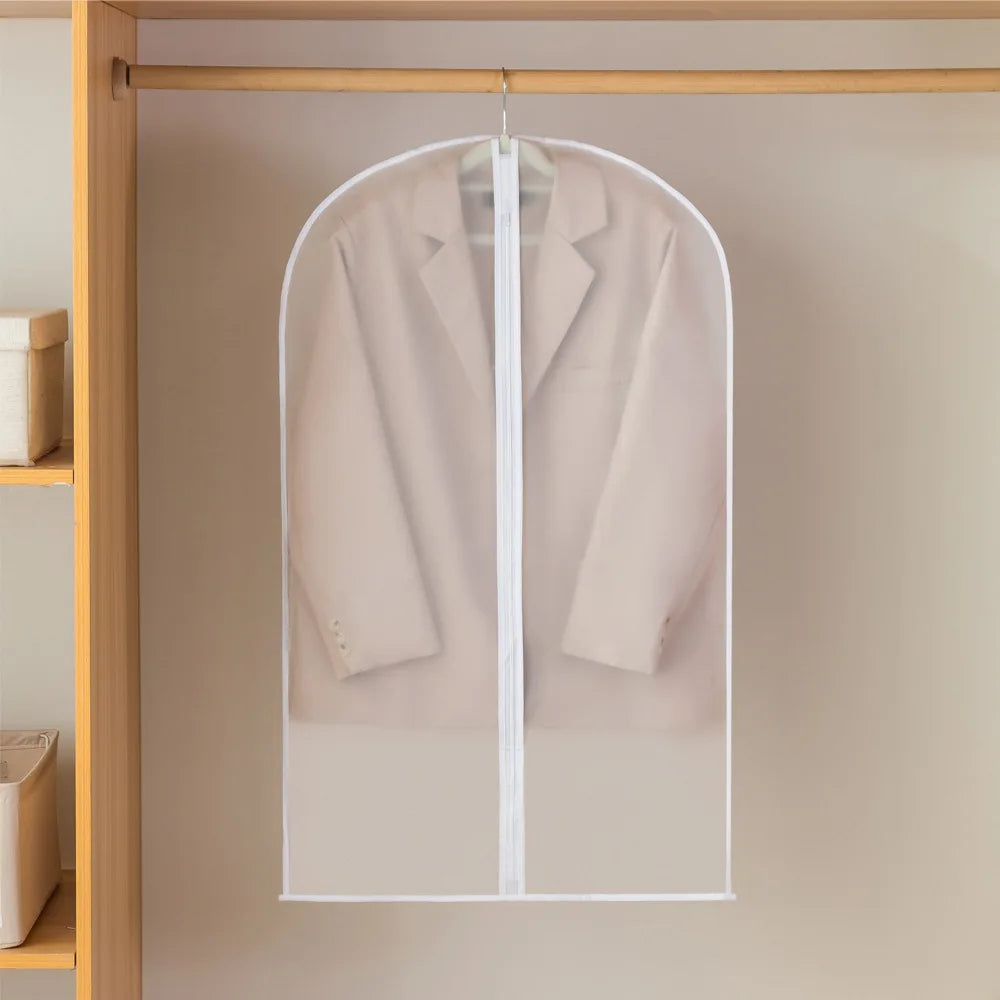 Clothes Dustproof Dust Covers Waterproof Clothing Cover Coat Suit Dress Protector Storage Bag Garment Bags Closet Organizer