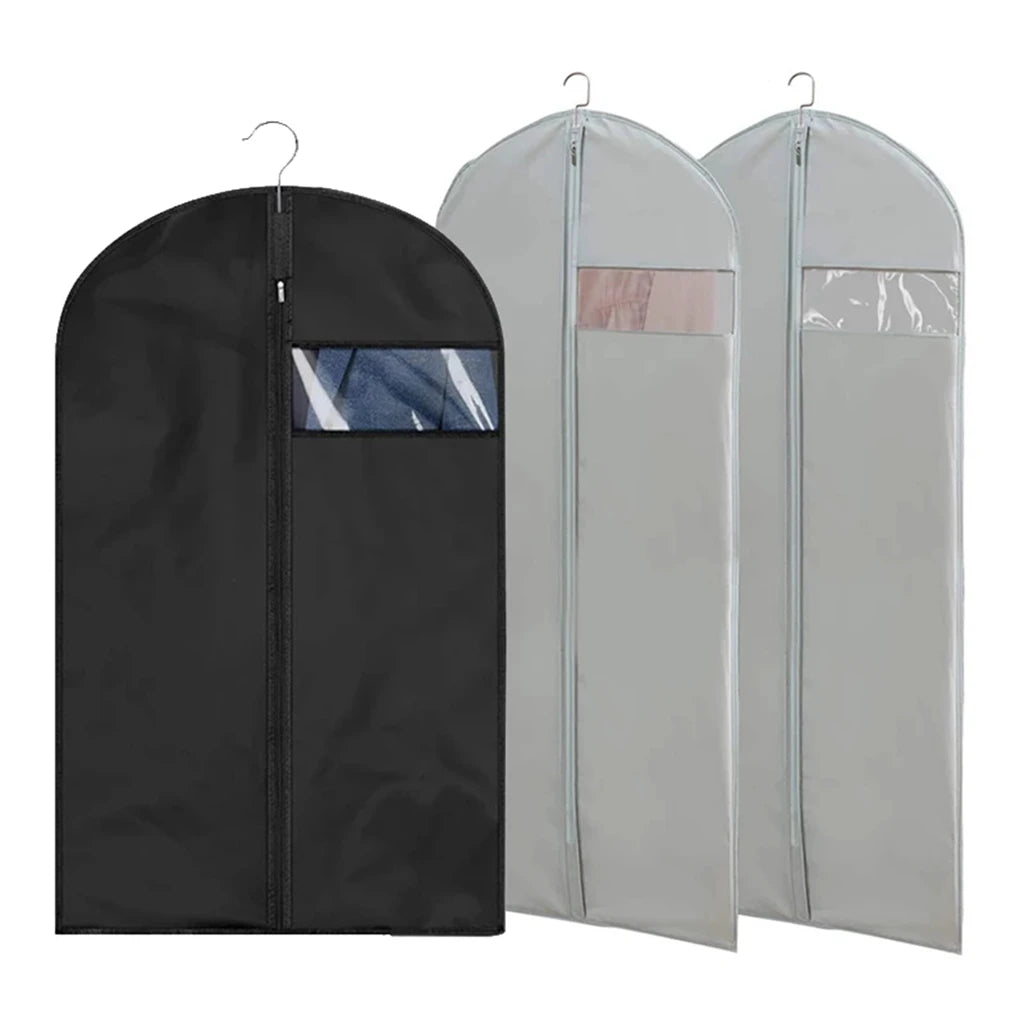 Clothes Dustproof Dust Covers Waterproof Clothing Cover Coat Suit Dress Protector Storage Bag Garment Bags Closet Organizer