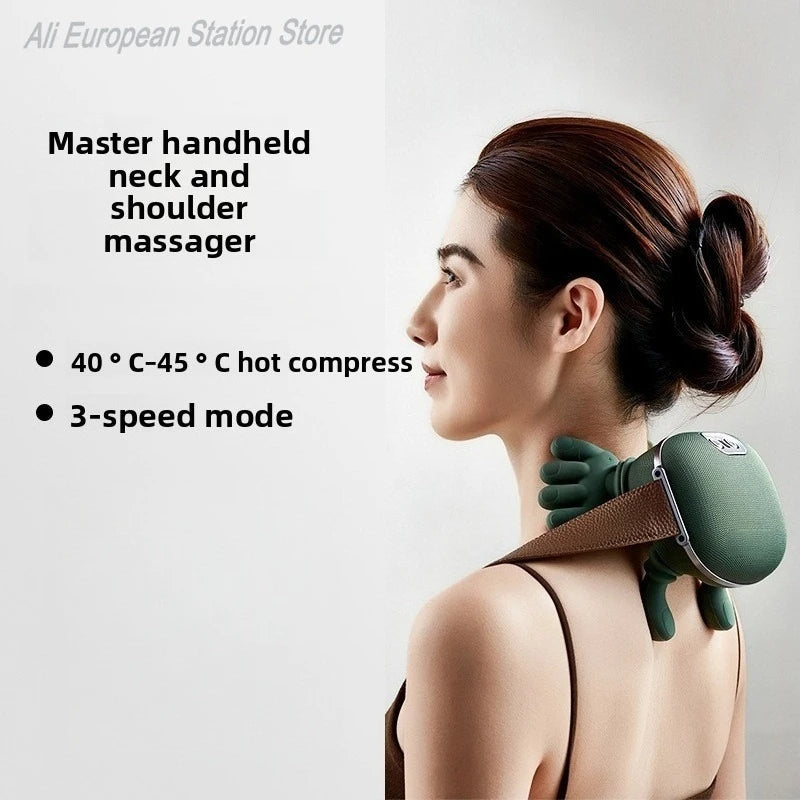 Shoulder and Neck Massager Multifunctional Home Cervical Massager Heating Kneading Massage Shawl