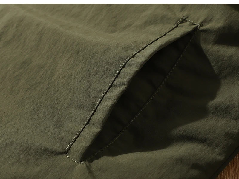 Retro Jaet with Button V-Ne Waterproof Workwear Layering Men's Coat