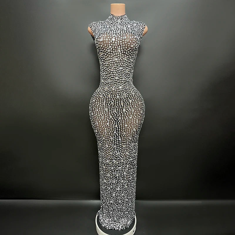 Elegant Rhinestone Party Dresses luxurious Celebration Birthday Dress Wedding Ball Sparkles Couture For Baby Shower Dress