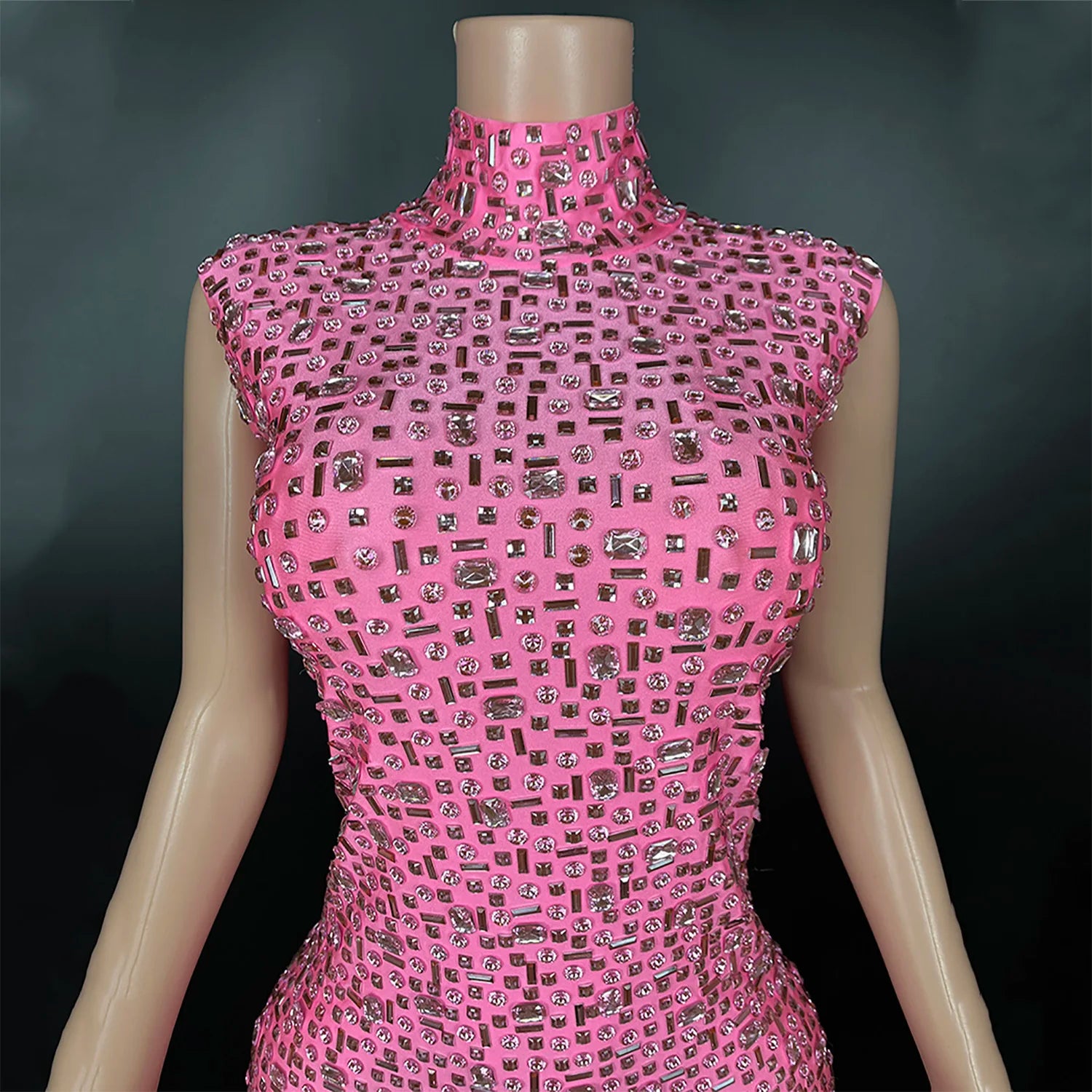 Elegant Rhinestone Party Dresses luxurious Celebration Birthday Dress Wedding Ball Sparkles Couture For Baby Shower Dress