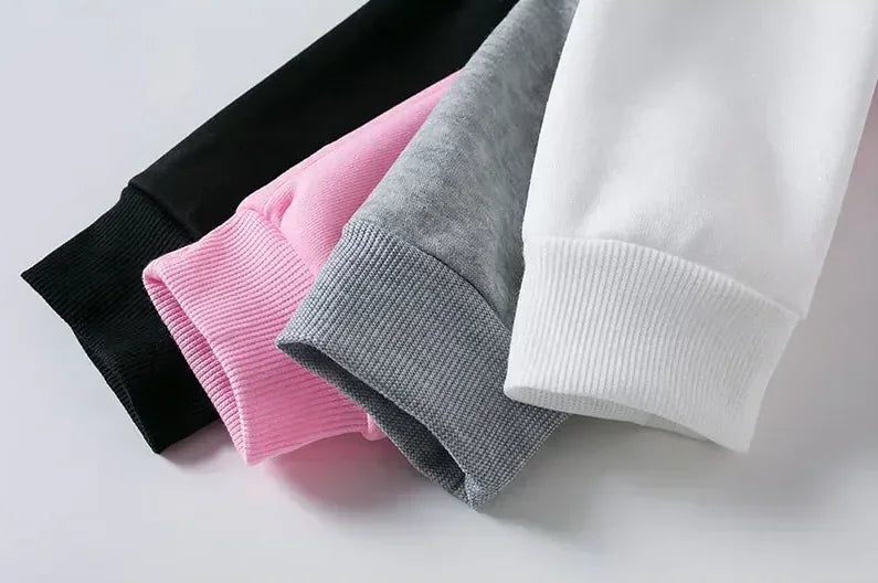 Fleece Women's Hello Ketty Hoodies Hoody Sweatshirt Cute Anime Character Pullover Autumn Winter Oversized Coats Sweats Casual