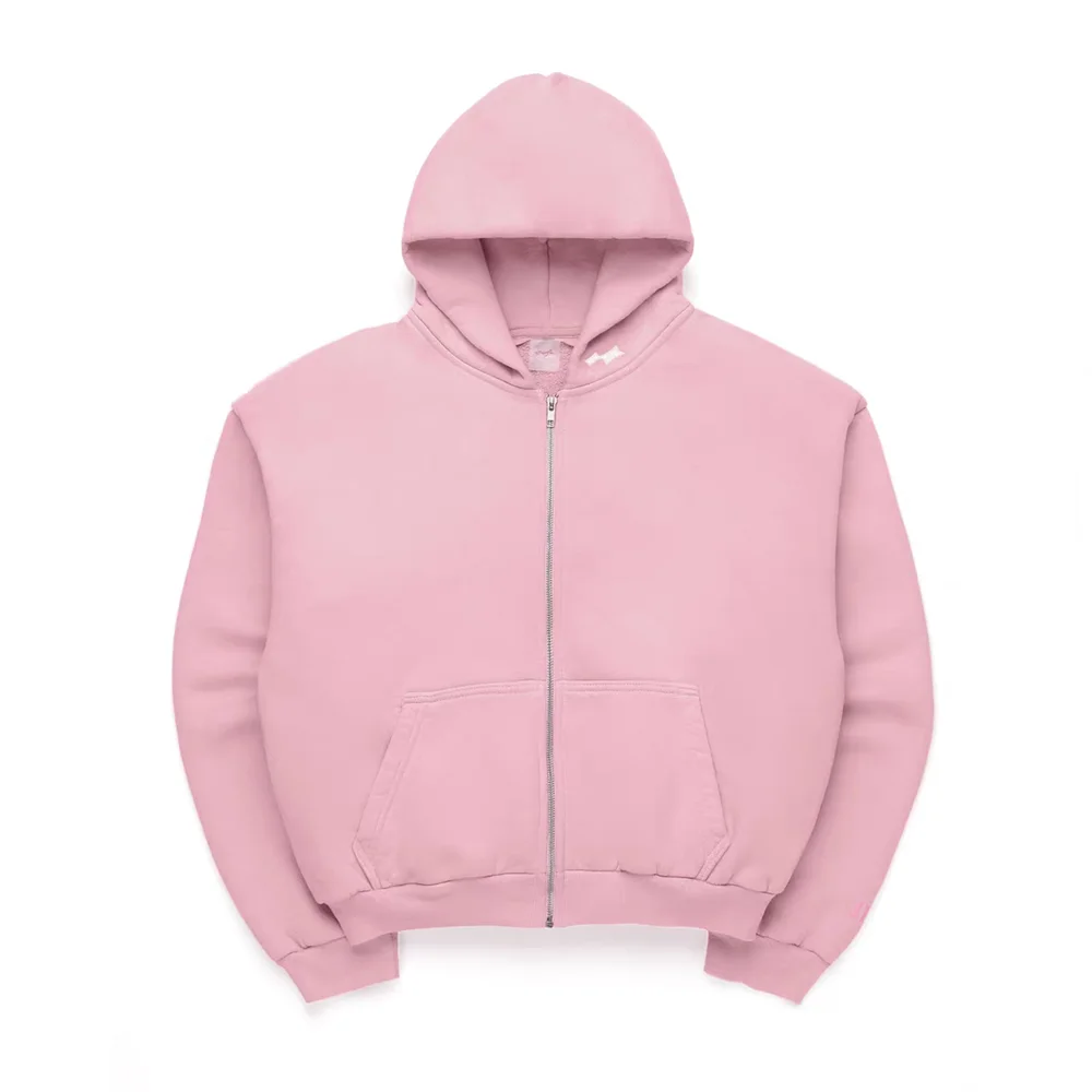 Pink Justin Bieber SKYLRK Embroidery Cardigan Hoodie Men Women High Quality 2025fw Oversized Hooded Pullover