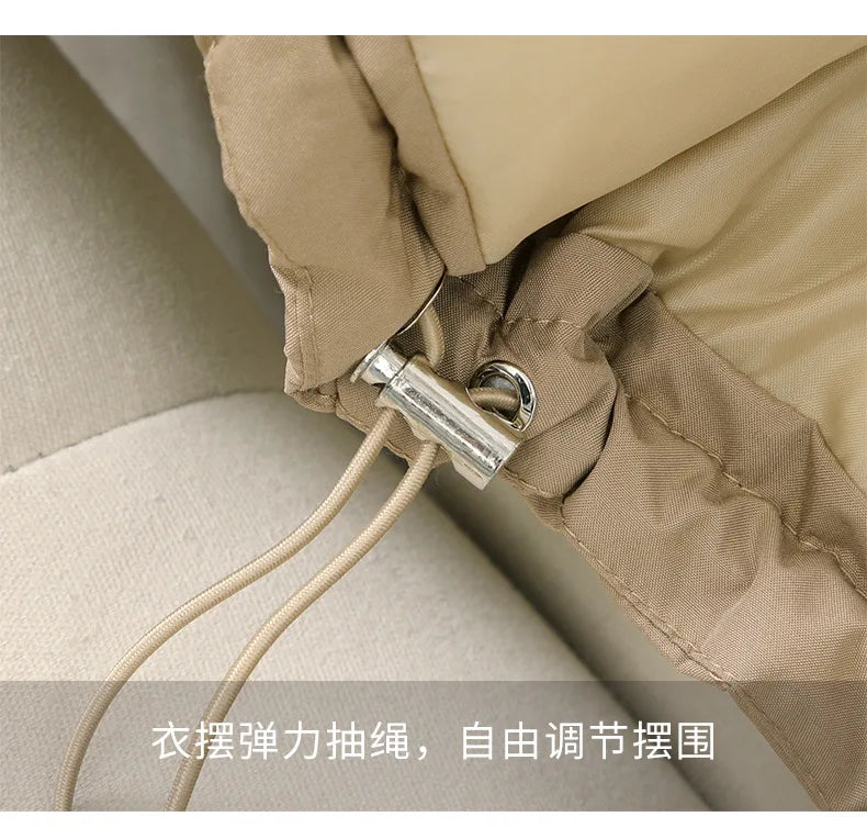 Women Autumn Winter Short Down Jacket 2025 New Plus Size Loose Cotton Padded Jacket Women Hooded Warm Casual Jacket Women Parkas