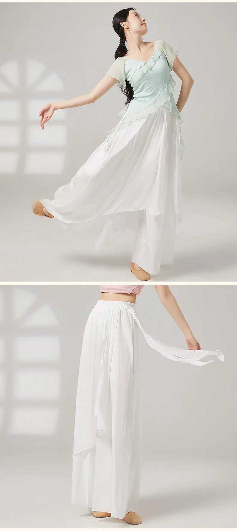 Classical Dance Practice Clothes Women Flowing Wide-leg Trousers Adult Girl Dance Costumes Modern Dance Long Pants