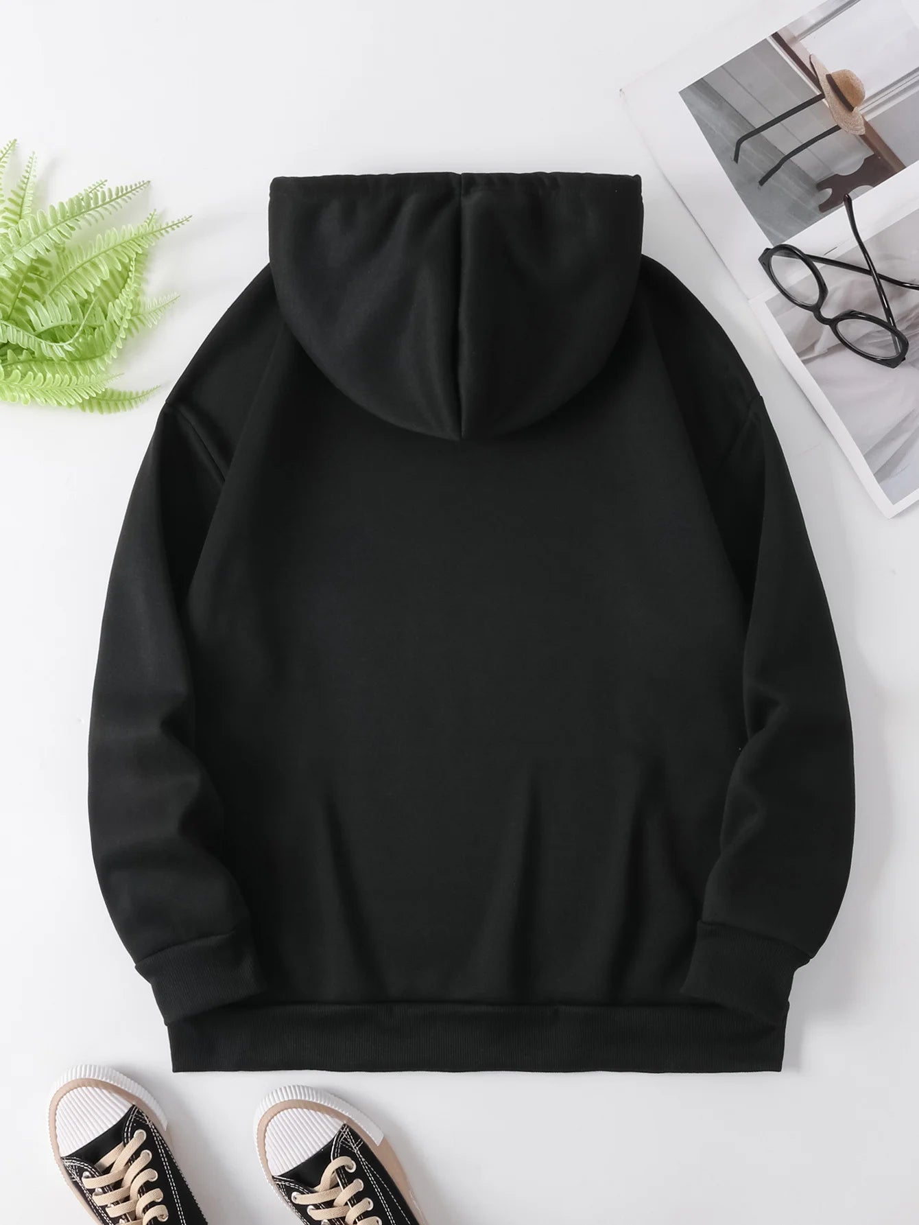 Creative Blue Bow Fresh Style Printed Hoodie for Women in Autumn and Winter 2025 Long Sleeved Hoodie for Women's Clothing