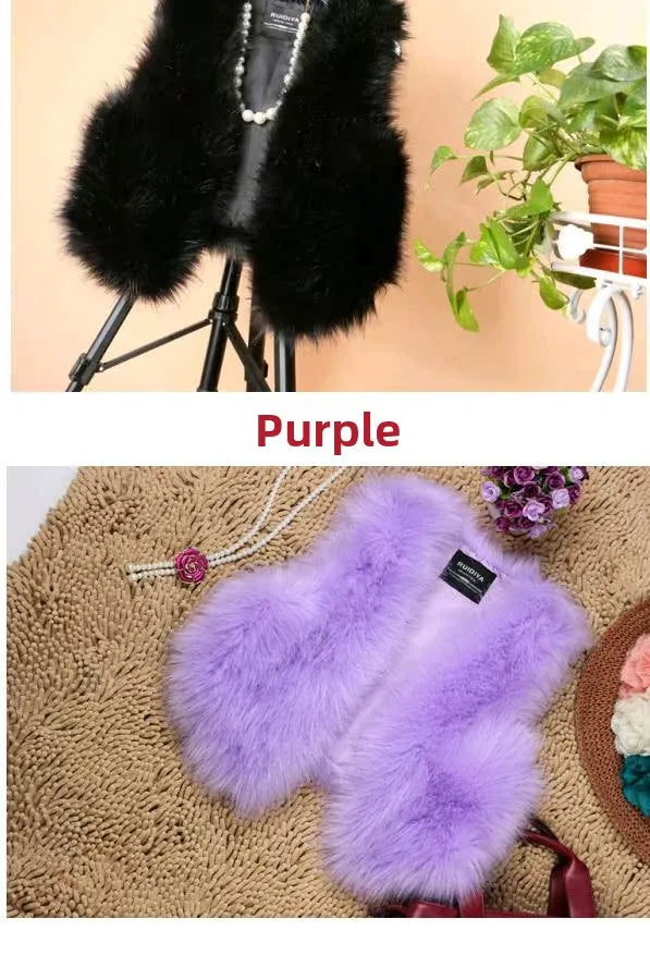 ort  Fur Vest Women's Autumn Winter Faion Slimming Belted Plu Jaet Korean Sle V-Ne No-Sve Commute Trend