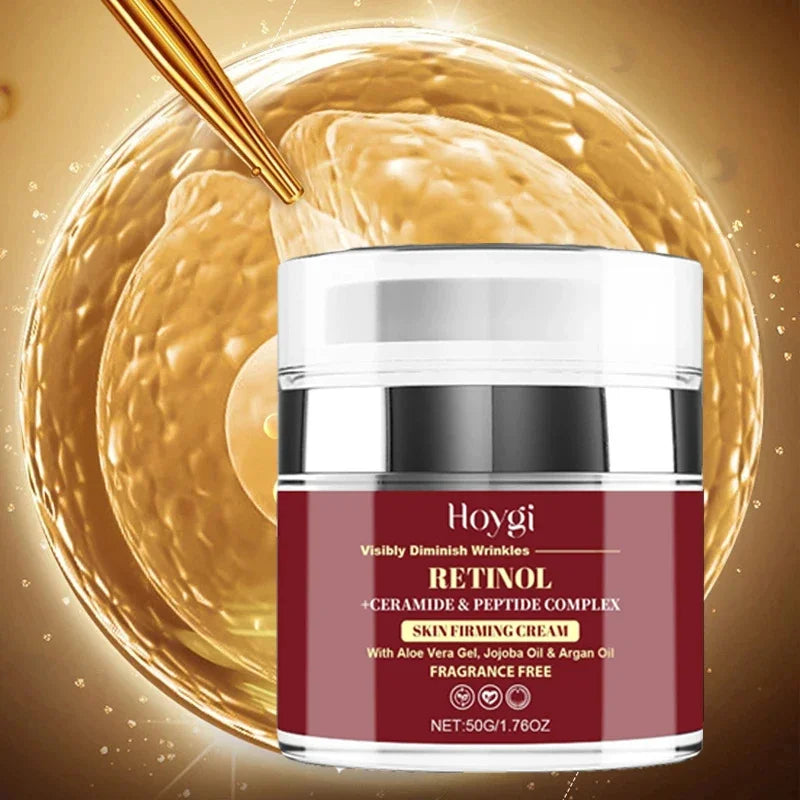 Retinol Anti-wrinkle Face Serum Instant Anti-Aging Lift Firming Fade Fine Line Moisturizing Brighten Skin Care For Men Women 50g