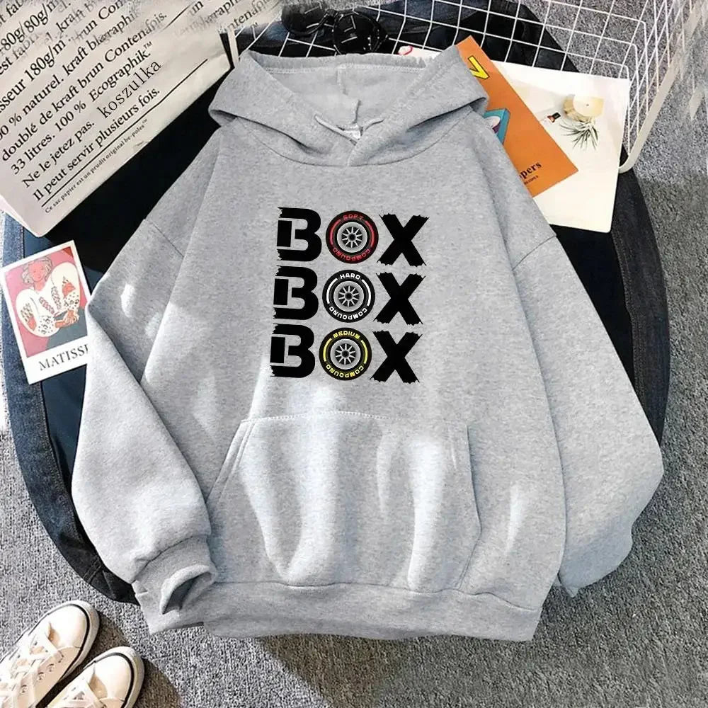 Hodies F1 box V2 tire material composite printed men's hoodie fun men's sweatshirt Y2k top