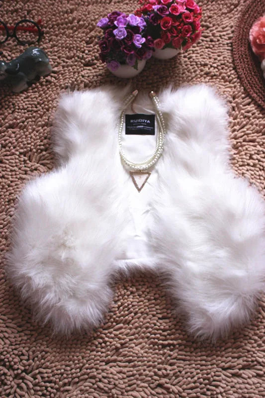 ort  Fur Vest Women's Autumn Winter Faion Slimming Belted Plu Jaet Korean Sle V-Ne No-Sve Commute Trend