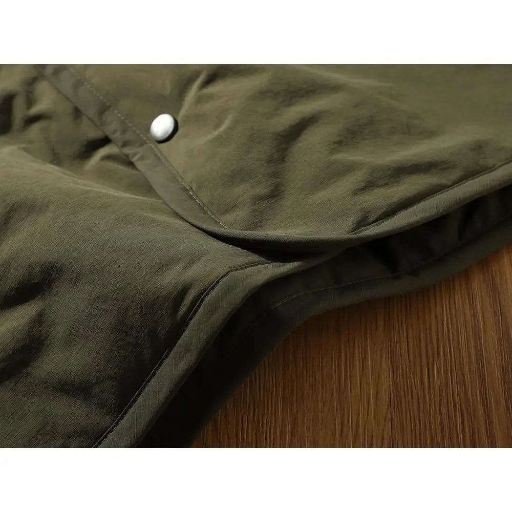 Retro Jaet with Button V-Ne Waterproof Workwear Layering Men's Coat