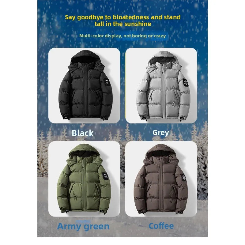 Winter Outdoor Sports Leisure Windproof Breathable Warm Cotton Clothing Comfortable Fashionable Trendy Men's Hooded Jacket