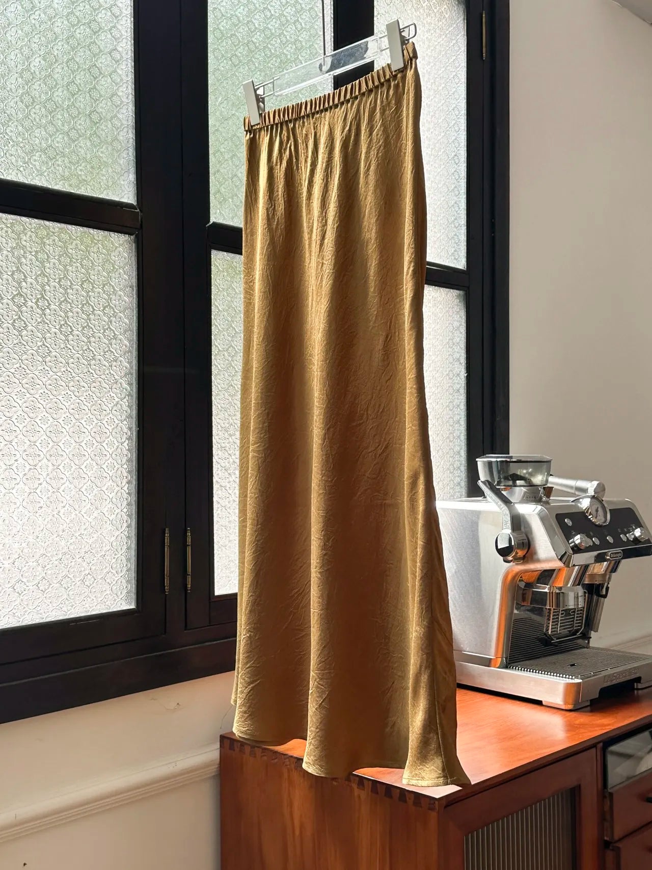 L2502 Chinese Style Long Skirts For Women Luxury Show Wears Party Skirts For Women Elegant Satin Skirt Office Lady Clothing