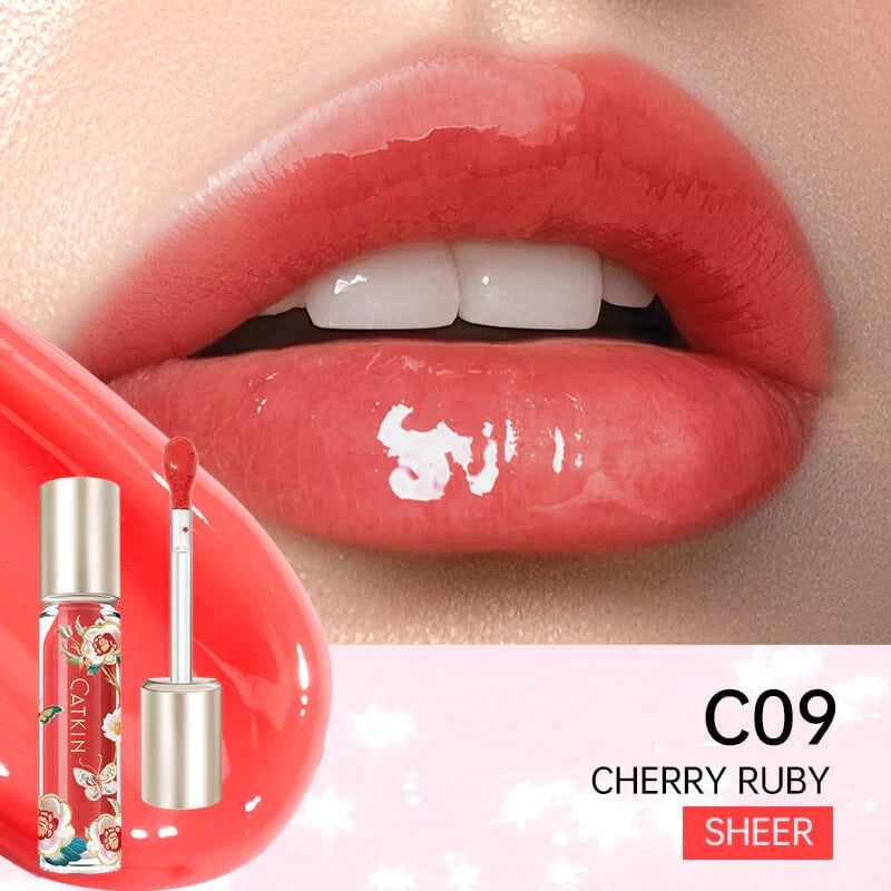 CATKIN Lip Essence Lipstick Lip Glaze Mirror Water Gloss Lip Gloss Moisturizing Glass Dudu Lip Lotion Lip Gloss 3.5g