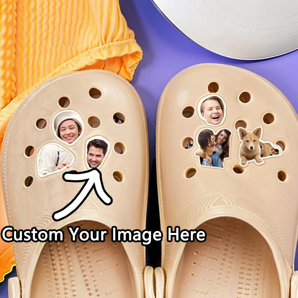 1 piece of custom Crocs decoration - personalized custom picture design, suitable for daily use and as a lovely gift