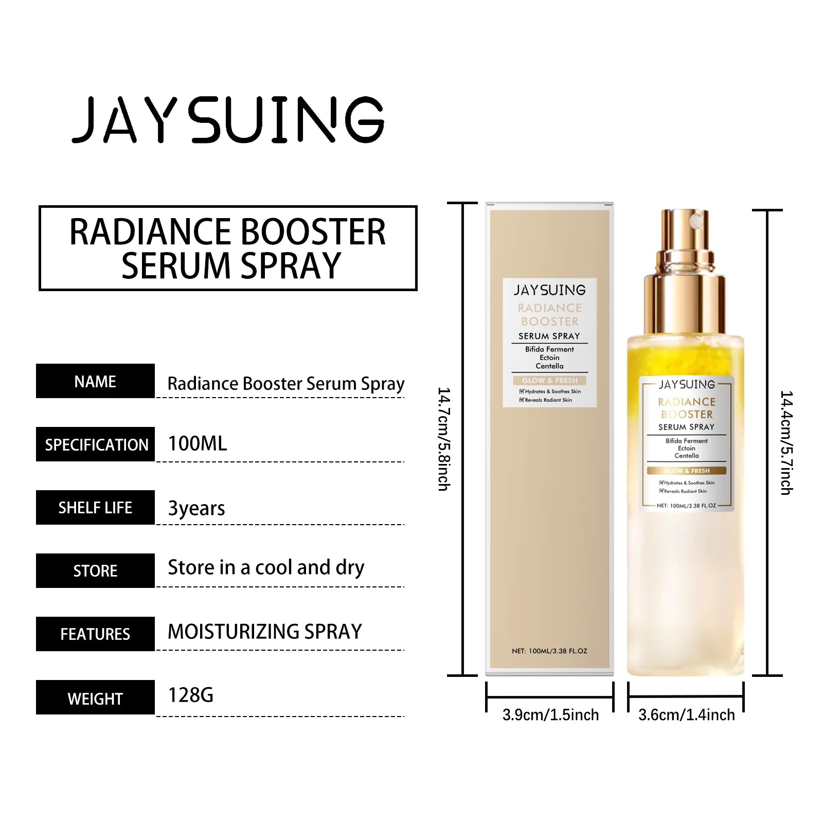 Brightening Moisturizing Soothing Spray Soothes Redness Evens Skin Tone Nourishing Refreshing Water Spray for Daily Skin Care