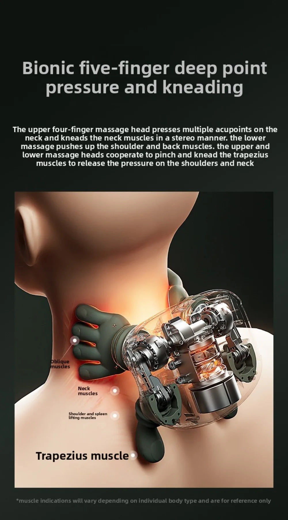 Shoulder and Neck Massager Multifunctional Home Cervical Massager Heating Kneading Massage Shawl