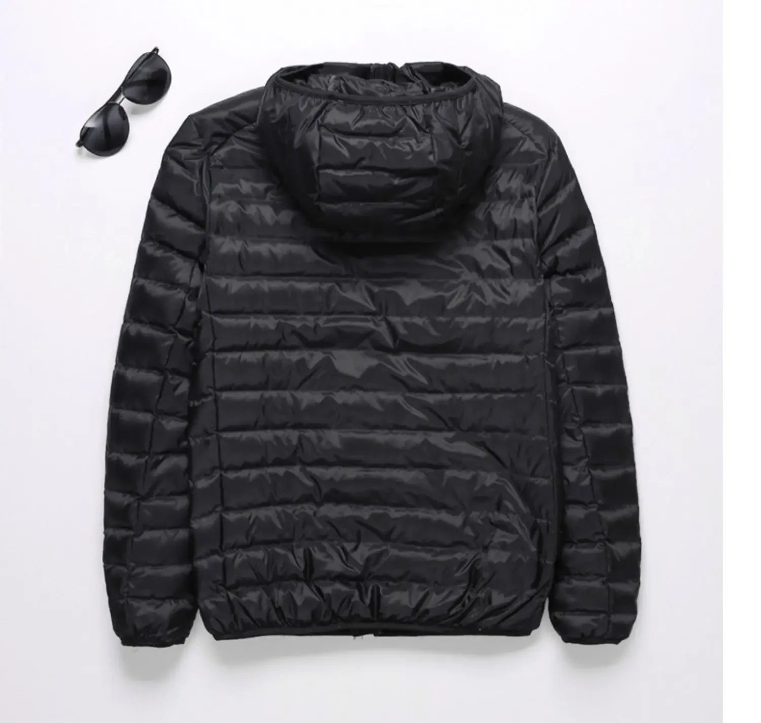 Autumn Winter New Style Men's Lightweight Hooded Cotton Jacket Warm Fashionable Short Casual Portable Stand Collar Cotton Coat