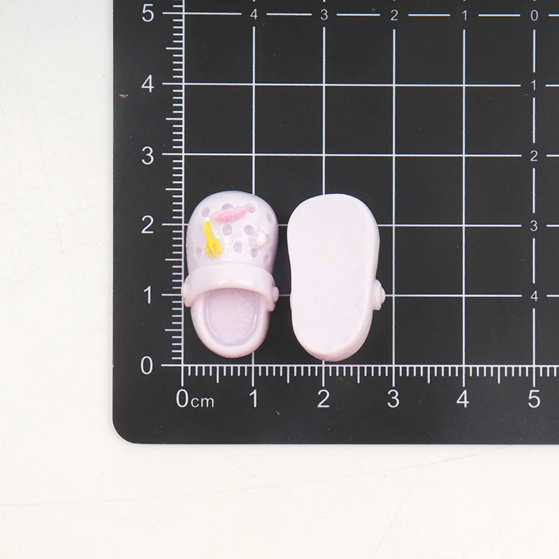 10/100Pcs Mini Crocs Realistic Slippers Resin Flatback Cabochon DIY Hair Bow Accessories Scrapbook Figurine Phone Decor Decor