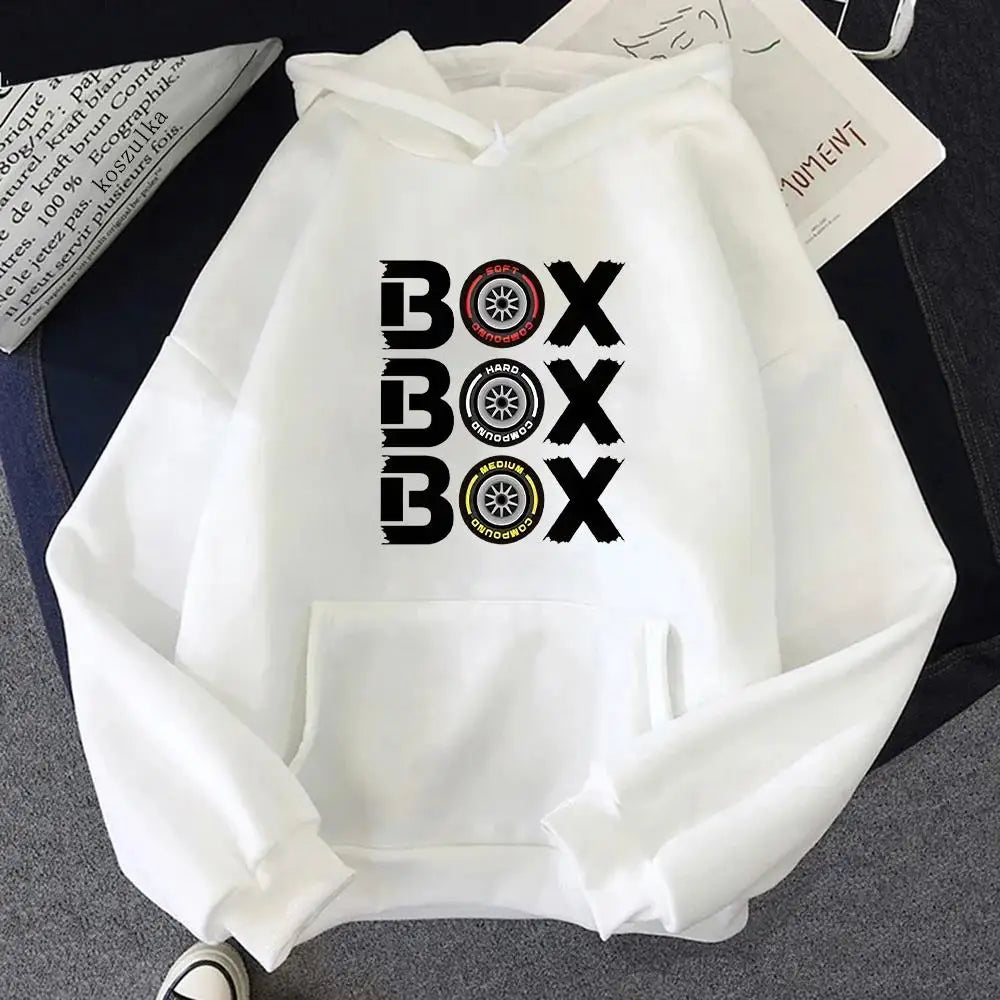 Hodies F1 box V2 tire material composite printed men's hoodie fun men's sweatshirt Y2k top