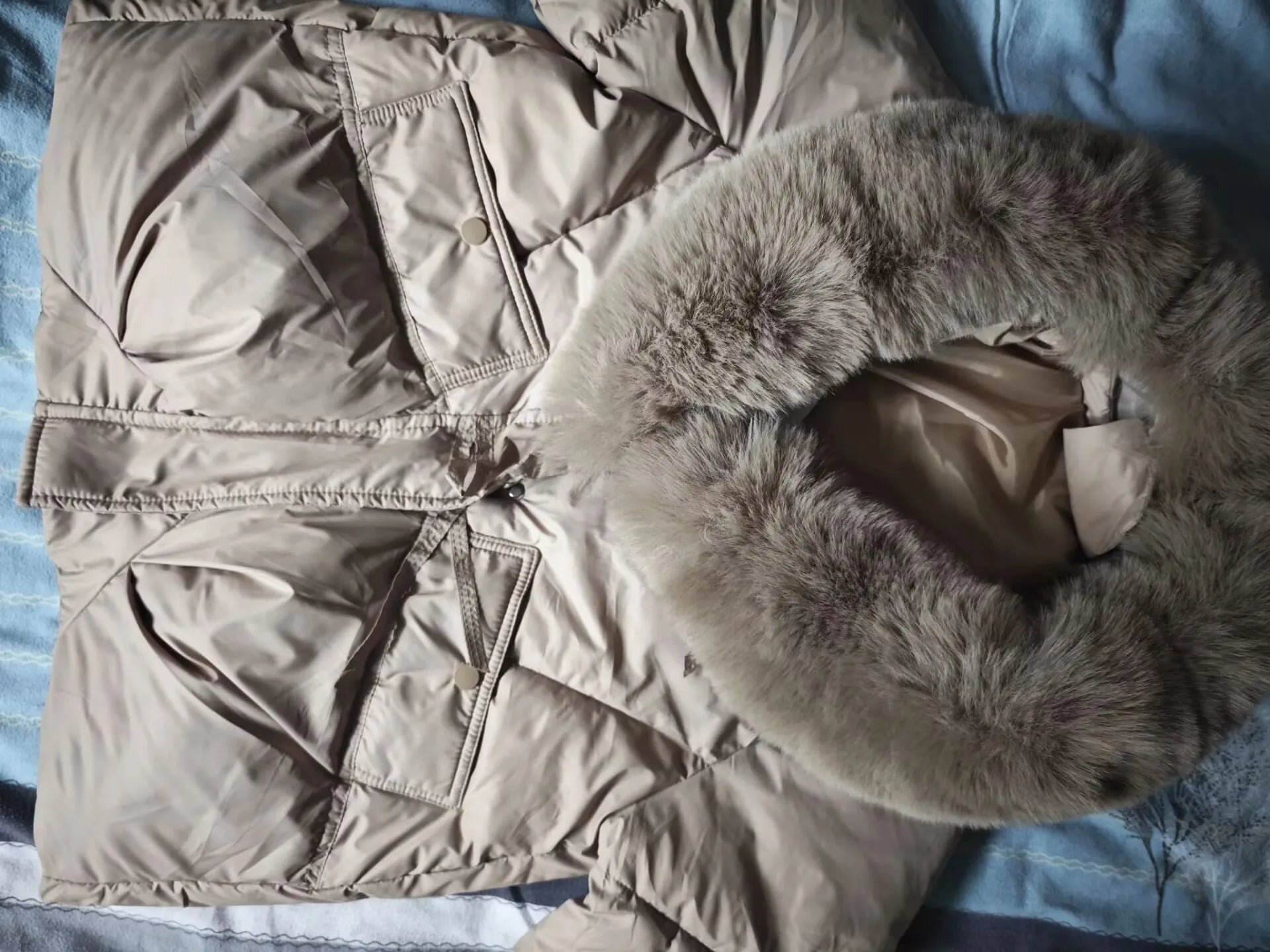 2025 Fashion Big Fur Collar Down Cotton-padded Jacket Women's Short Parkas Winter Streetwear Outerwear Lady Thicken Loose Coats